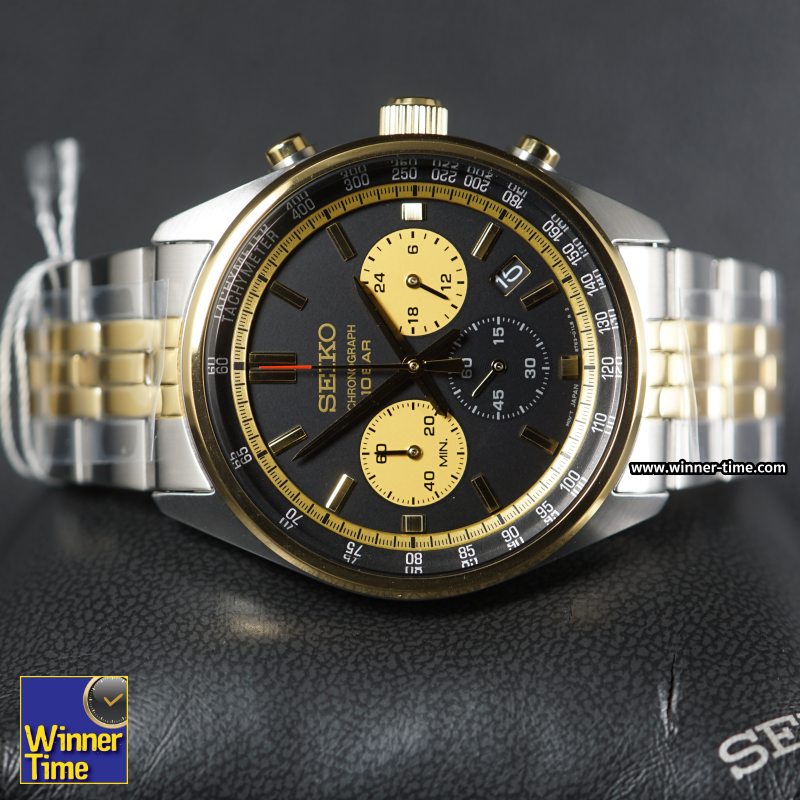 นาฬิกา SEIKO Quartz Chronograph Racing sports รุ่น SSB430P,SSB430P1,SSB430