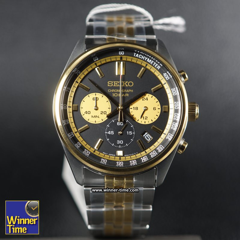 นาฬิกา SEIKO Quartz Chronograph Racing sports รุ่น SSB430P,SSB430P1,SSB430