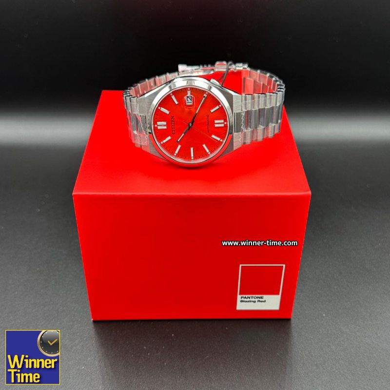 นาฬิกา Citizen Automatic collaborates with PANTONE in a new collection titled Nowstalgia A New Spirit Blazing Red รุ่น NJ0158-89W