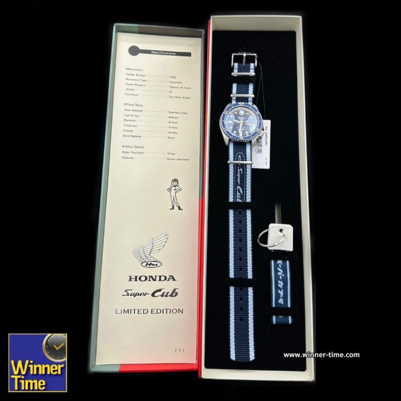 นาฬิกา Seiko 5 Sports 55th Anniversary Super Cub Limited Edition รุ่น SRPK37K,SRPK37K1,SRPK37 นาฬิกา Seiko 5 Sports 55th Anniversary Super Cub Limited Edition รุ่น SRPK37K,SRPK37K1,SRPK37