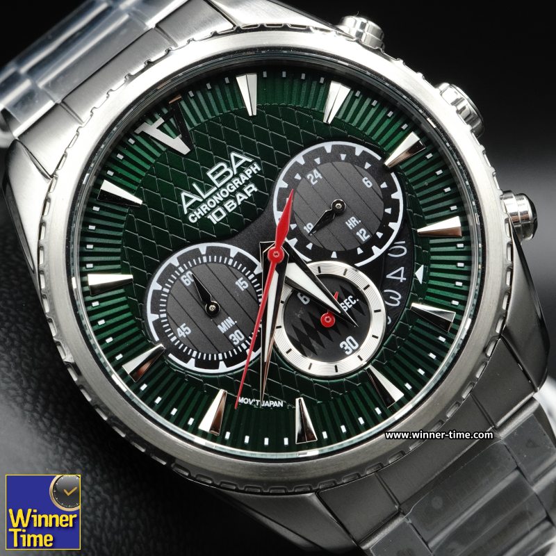 นาฬิกา ALBA Signa Quartz Chronograph รุ่น AT3J13X,AT3J13X1,AT3J13
