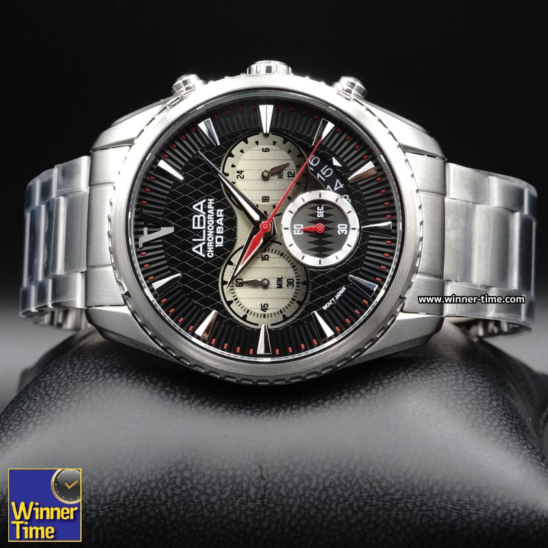 นาฬิกา ALBA Signa Quartz Chronograph รุ่น AT3J15X,T3J15X1,T3J15