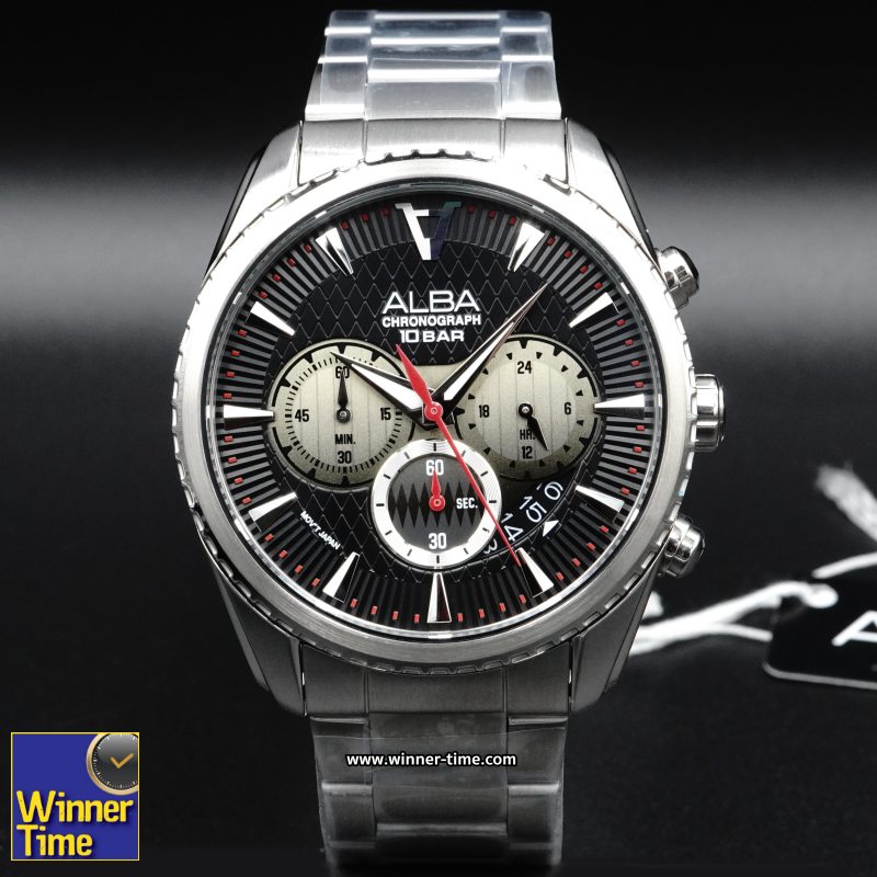 นาฬิกา ALBA Signa Quartz Chronograph รุ่น AT3J15X,T3J15X1,T3J15