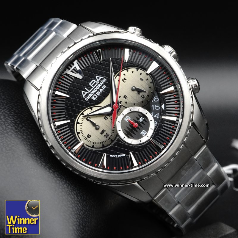 นาฬิกา ALBA Signa Quartz Chronograph รุ่น AT3J15X,T3J15X1,T3J15