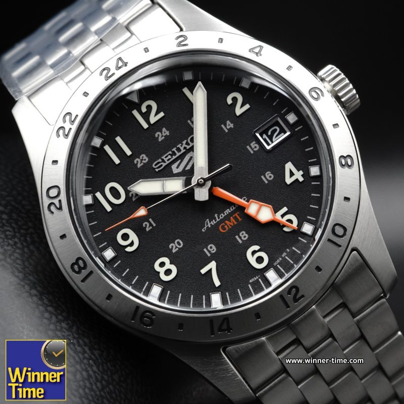 นาฬิกาข้อมือ SEIKO 5 SPORTS GMT FIELD WATCH รุ่น SSK023K1,SSK023K,SSK023
