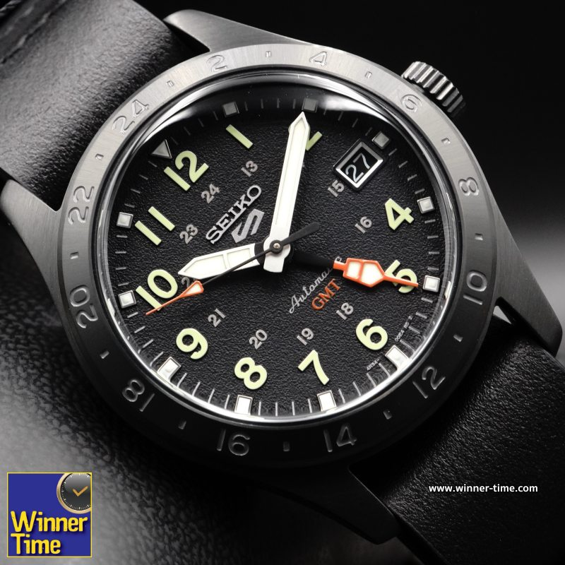 นาฬิกาข้อมือ SEIKO 5 SPORTS GMT FIELD WATCH รุ่น SSK025K1,SSK025K,SSK025