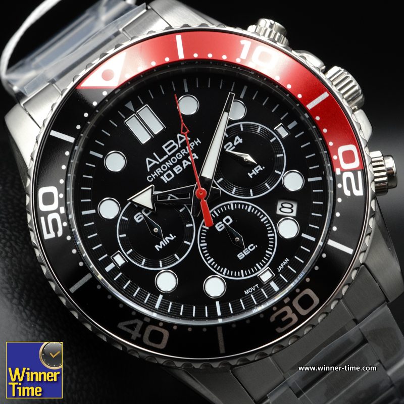 นาฬิกาข้อมือ ALBA Sportive Chronograph รุ่น AT3J37X,AT3J37X1,AT3J37