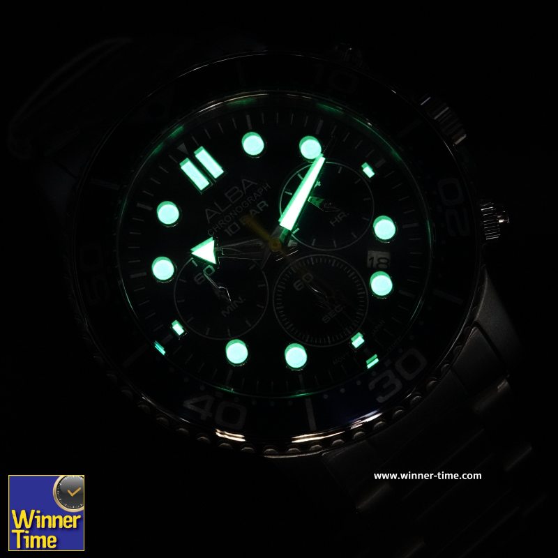 นาฬิกาข้อมือ ALBA Sportive Chronograph รุ่น AT3J43X,AT3J43X1,AT3J43