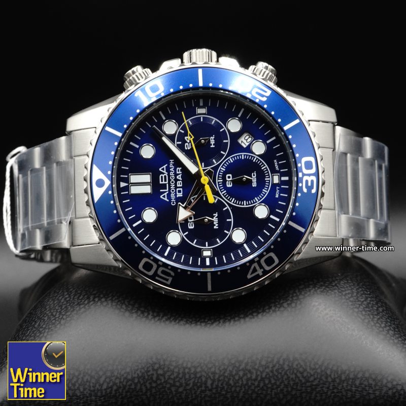 นาฬิกาข้อมือ ALBA Sportive Chronograph รุ่น AT3J43X,AT3J43X1,AT3J43