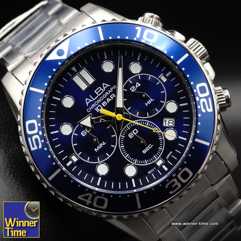 นาฬิกาข้อมือ ALBA Sportive Chronograph รุ่น AT3J43X,AT3J43X1,AT3J43