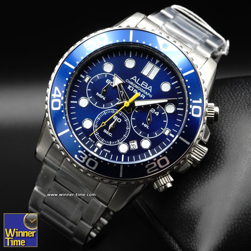 นาฬิกาข้อมือ ALBA Sportive Chronograph รุ่น AT3J43X,AT3J43X1,AT3J43
