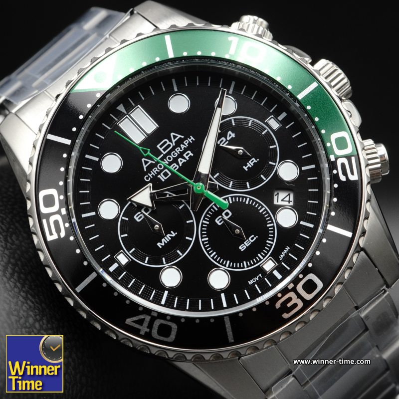 นาฬิกาข้อมือ ALBA Sportive Chronograph รุ่น AT3J39X,AT3J39X1,AT3J39