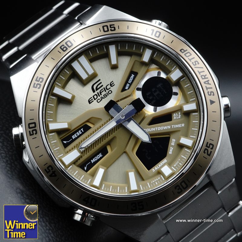 นาฬิกาCASIO EDIFICE อะนาล็อก-ดิจิตอล รุ่น EFV-C110D-5A,