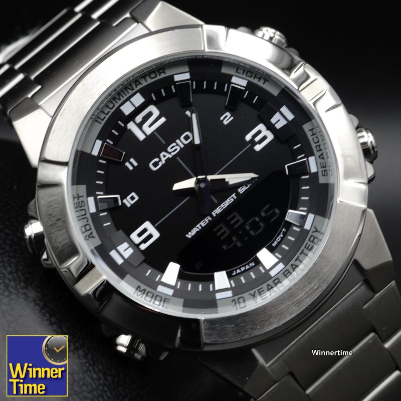 นาฬิกา Casio ระบบผสมอะนาล็อก-ดิจิตอล รุ่น AMW-870D-1AVDF