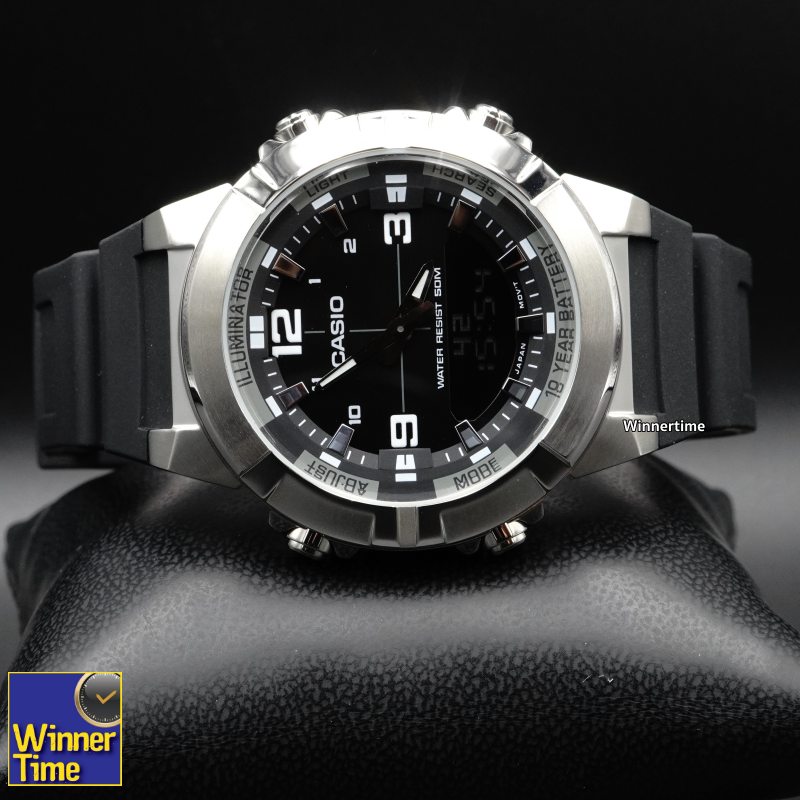 นาฬิกา Casio ระบบผสมอะนาล็อก-ดิจิตอล รุ่น AMW-870-1AVDF