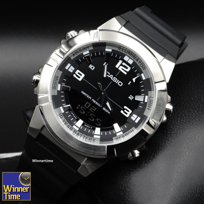 นาฬิกา Casio ระบบผสมอะนาล็อก-ดิจิตอล รุ่น AMW-870-1AVDF