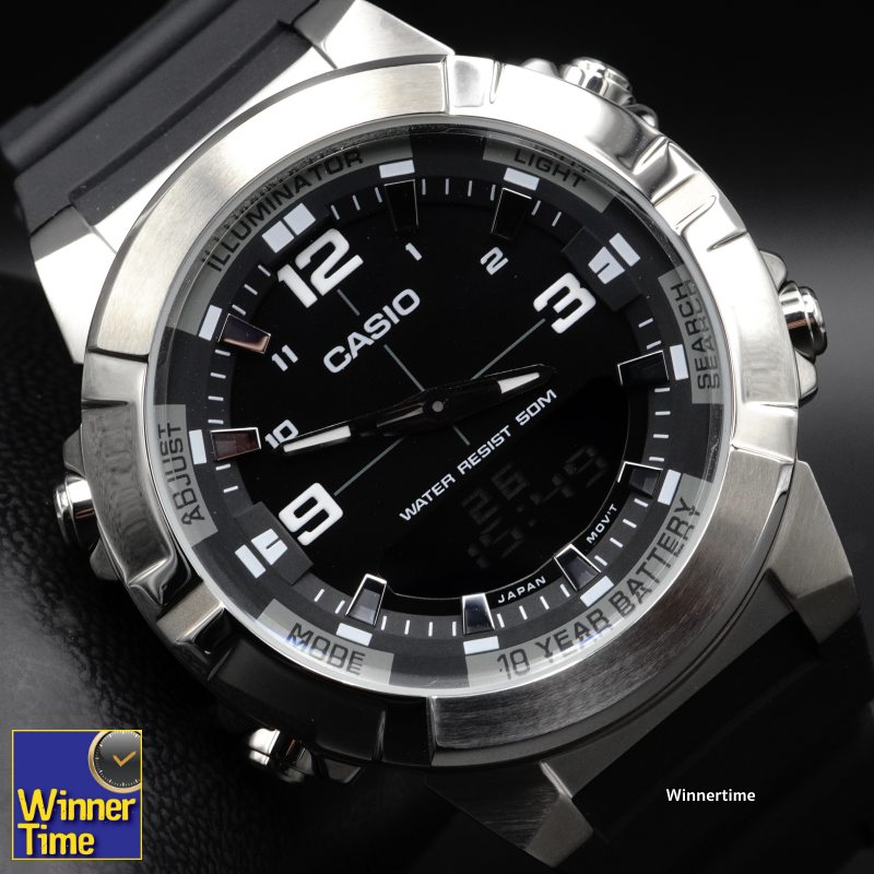 นาฬิกา Casio ระบบผสมอะนาล็อก-ดิจิตอล รุ่น AMW-870-1AVDF