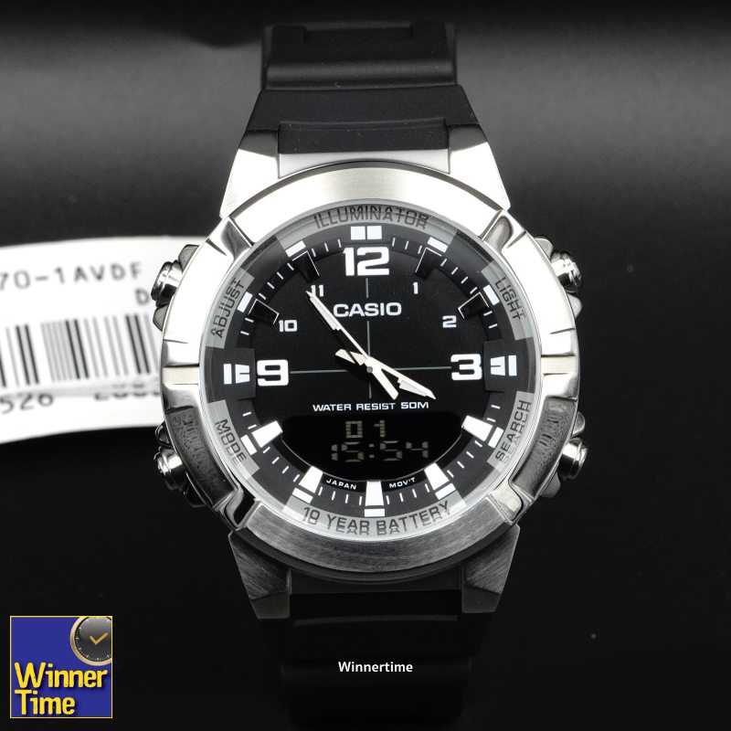นาฬิกา Casio ระบบผสมอะนาล็อก-ดิจิตอล รุ่น AMW-870-1AVDF