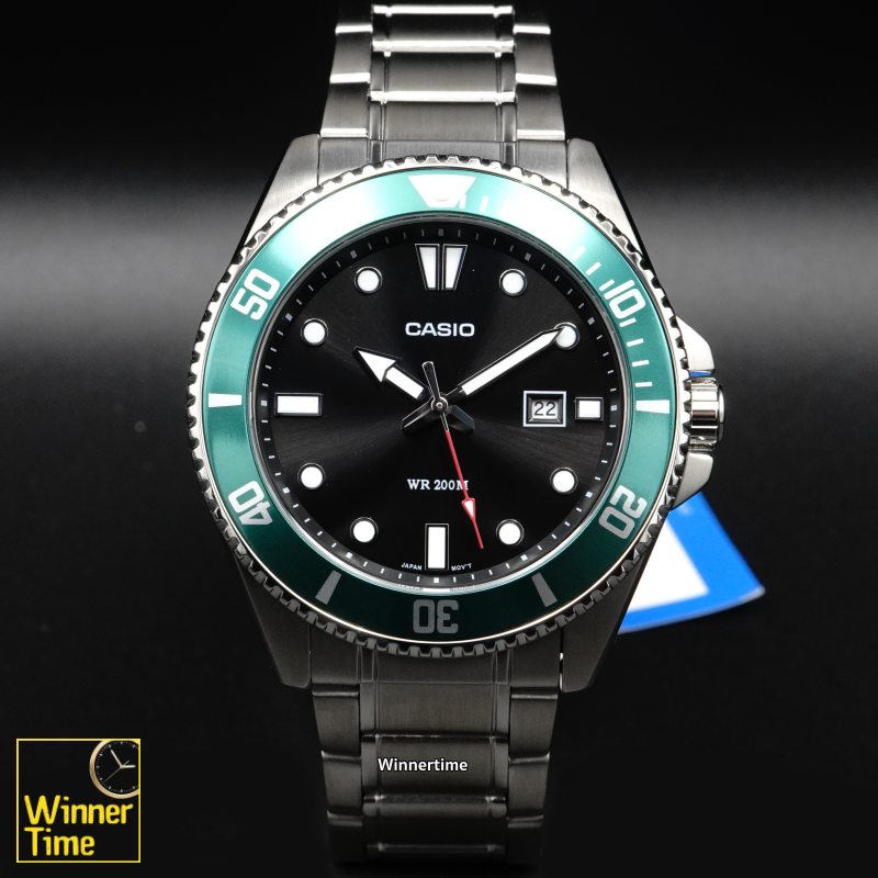 นาฬิกาCASIO มาตรฐาน รุ่น MDV-107D-3AV