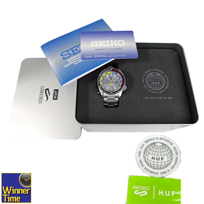 นาฬิกาข้อมือ Seiko 5 Sports HUF Limited Edition รุ่น SRPL33K,SRPL33K1,SRPL33 นาฬิกาข้อมือ Seiko 5 Sports HUF Limited Edition รุ่น SRPL33K,SRPL33K1,SRPL33