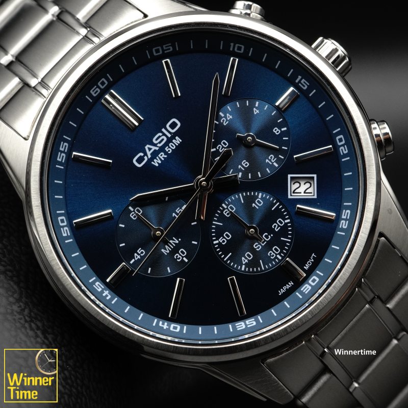 นาฬิกาCASIO มาตรฐาน อะนาล็อก รุ่น MTP-E515D-2A1