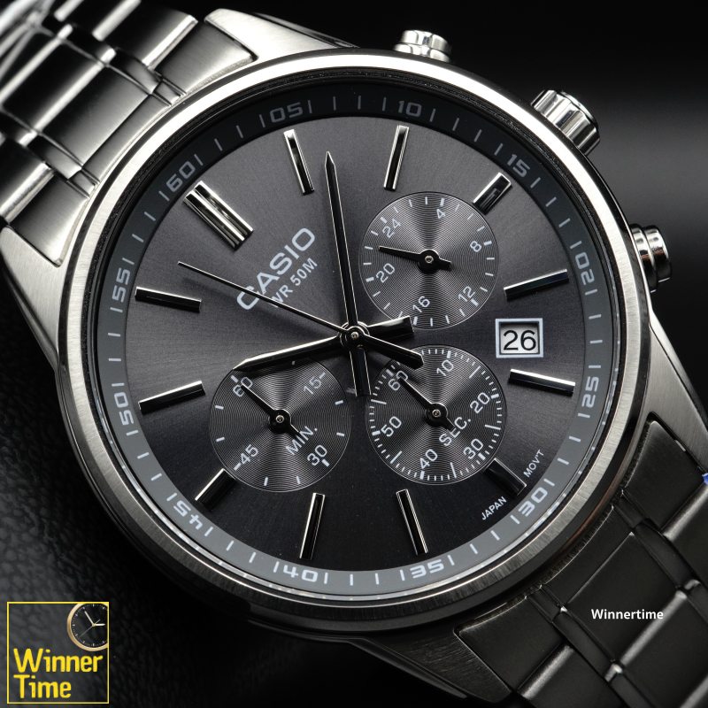 นาฬิกาCASIO มาตรฐาน อะนาล็อก รุ่น MTP-E515D-8A