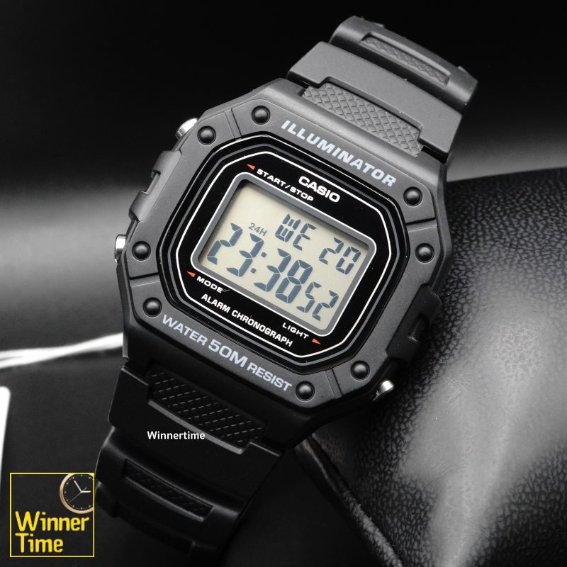 นาฬิกาCASIO ดิจิตอล รุ่น W-218H-1A