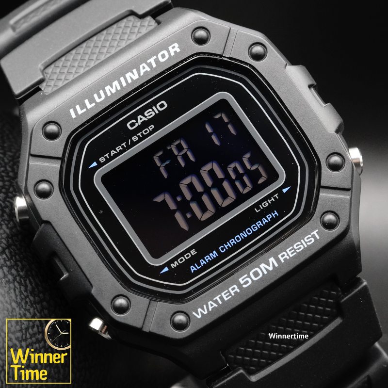 นาฬิกาCASIO ดิจิตอล รุ่น W-218H-1B