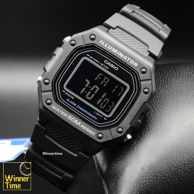 นาฬิกาCASIO ดิจิตอล รุ่น W-218H-1B