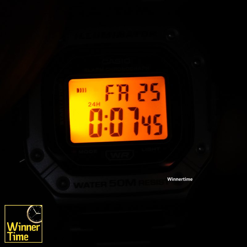 นาฬิกาCASIO ดิจิตอล รุ่น W-218HD-1A