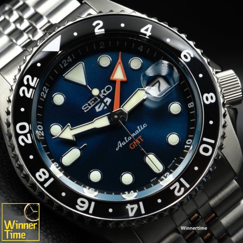 นาฬิกาข้อมือ SEIKO 5 Sports Racer s Heritage Collection Velocity Blue รุ่น SSK045K,SSK045,SSK045K1