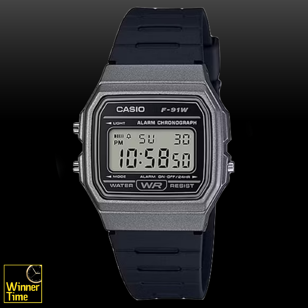 นาฬิกาCASIO ดิจิตอล รุ่น F-91WM-1B สีดำ