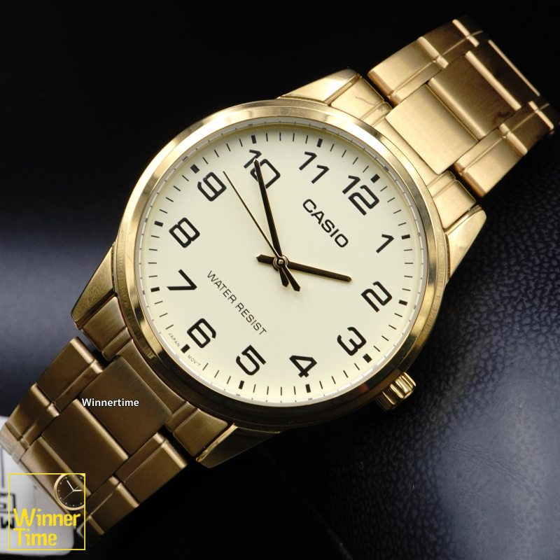 นาฬิกาCASIO มาตรฐาน อะนาล็อก รุ่น MTP-V001G-9B