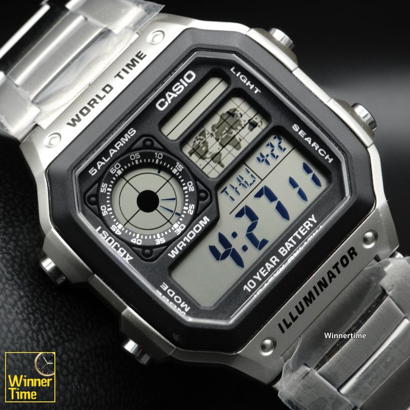 นาฬิกา Casio ดิจิตอล รุ่น AE-1200WHD-1AV