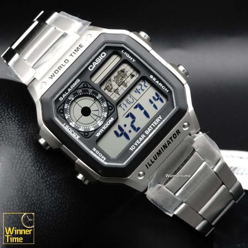 นาฬิกา Casio ดิจิตอล รุ่น AE-1200WHD-1AV