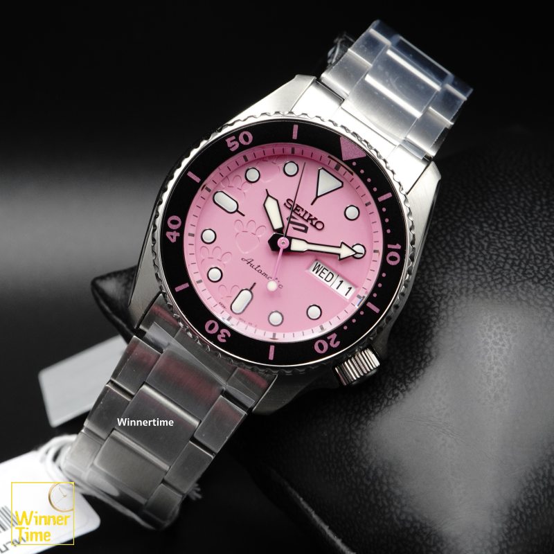 นาฬิกาข้อมือ SEIKO 5 Sports SKX series Pink Panther Limited Edition รุ่น SRPM07