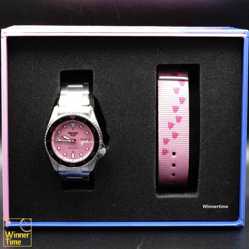 นาฬิกาข้อมือ SEIKO 5 Sports SKX series Pink Panther Limited Edition รุ่น SRPM07