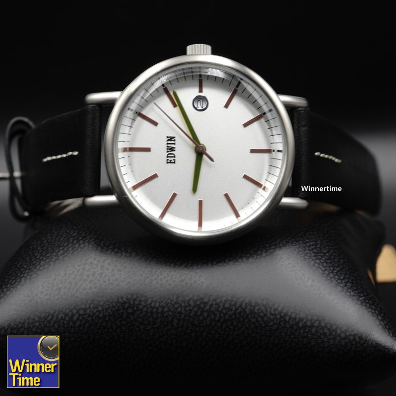 นาฬิกา EDWIN Quartz EPIC รุ่น EW1L002L0124สายหนังสีดำ