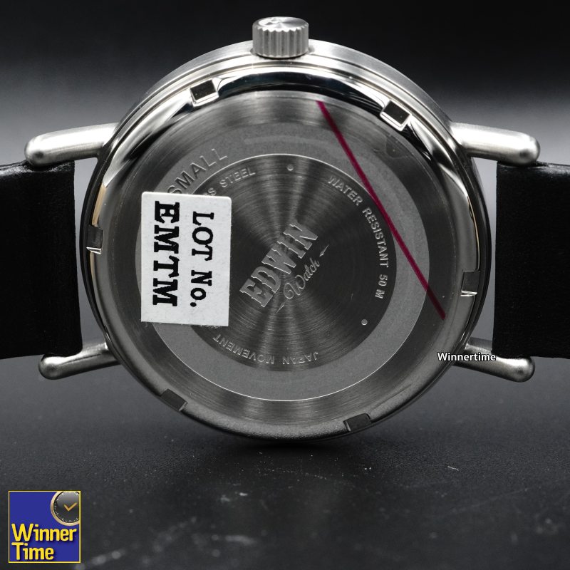 นาฬิกา EDWIN Quartz EPIC รุ่น EW1L002L0124สายหนังสีดำ