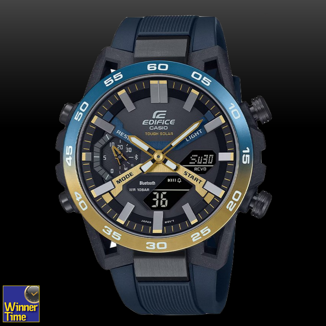 นาฬิกาCASIO EDIFICE Sospensione Nighttime Drive Analog Digital Smartphone Link Tough Solar รุ่น ECB-2000NP-1A
