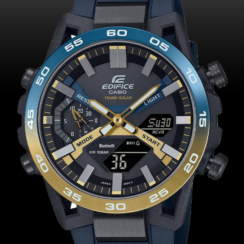 นาฬิกาCASIO EDIFICE Sospensione Nighttime Drive Analog Digital Smartphone Link Tough Solar รุ่น ECB-2000NP-1A