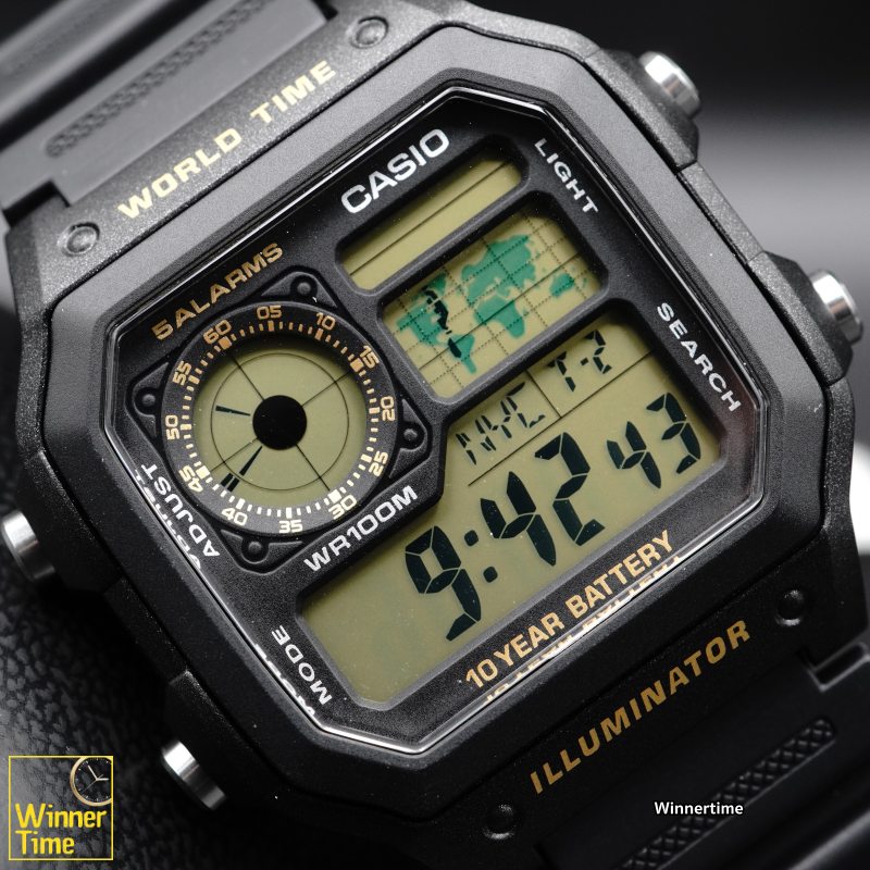 นาฬิกา Casio ดิจิตอล รุ่น AE-1200WH-1BV
