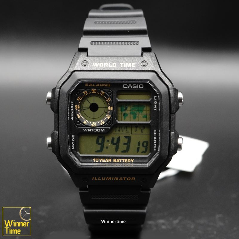 นาฬิกา Casio ดิจิตอล รุ่น AE-1200WH-1BV