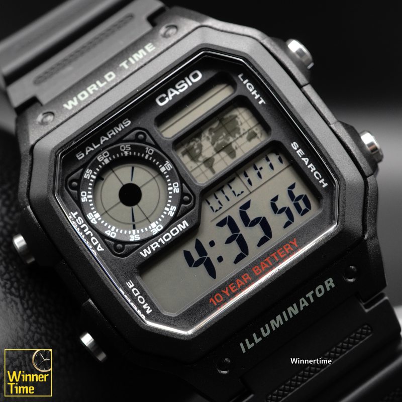 นาฬิกา Casio ดิจิตอล รุ่น AE-1200WH-1AV