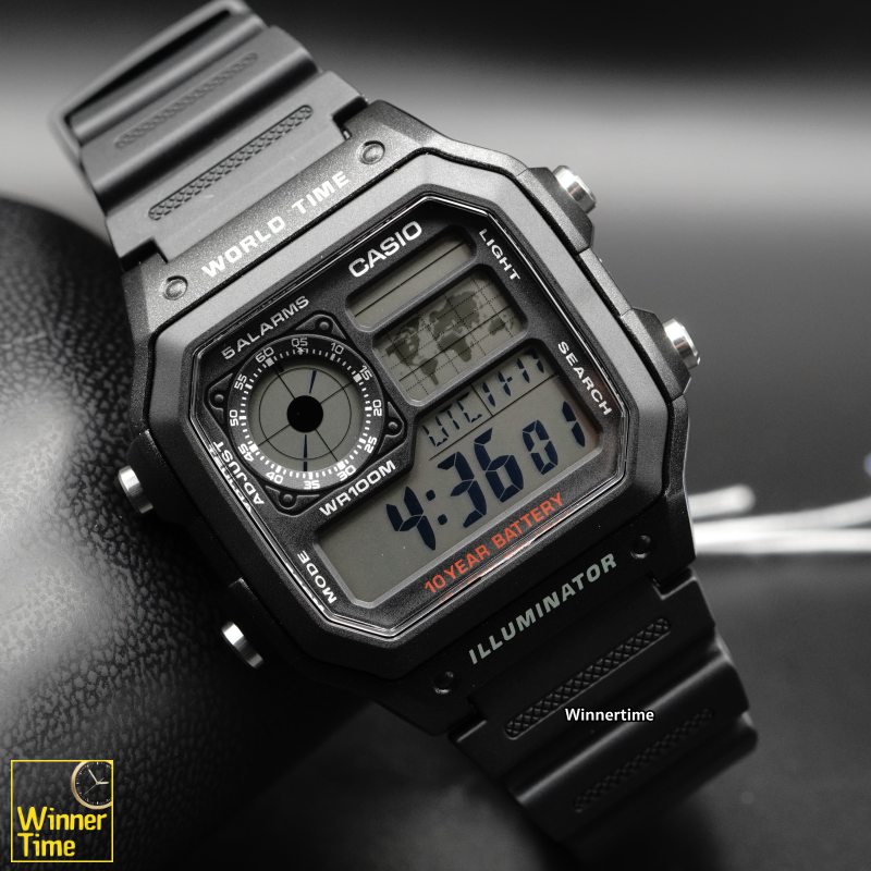 นาฬิกา Casio ดิจิตอล รุ่น AE-1200WH-1AV