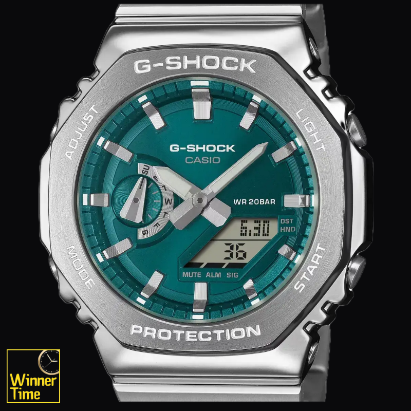 นาฬิกาข้อมือผู้ชาย G-SHOCK รุ่น GM-2110D-3A1DR สีเขียวน้ำทะเล
