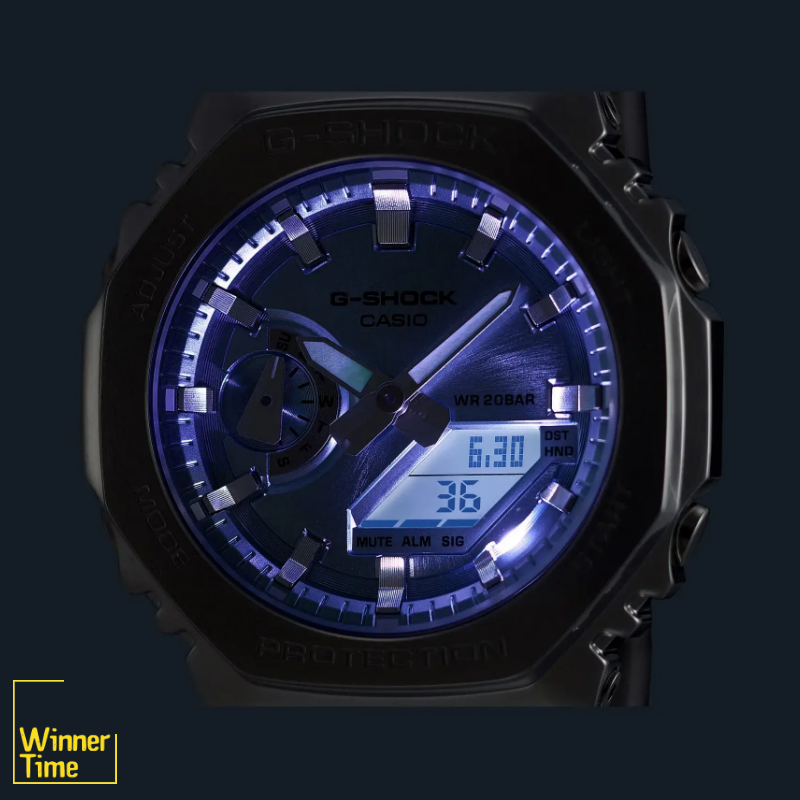 นาฬิกาข้อมือผู้ชาย G-SHOCK รุ่น GM-2110D-3A1DR สีเขียวน้ำทะเล