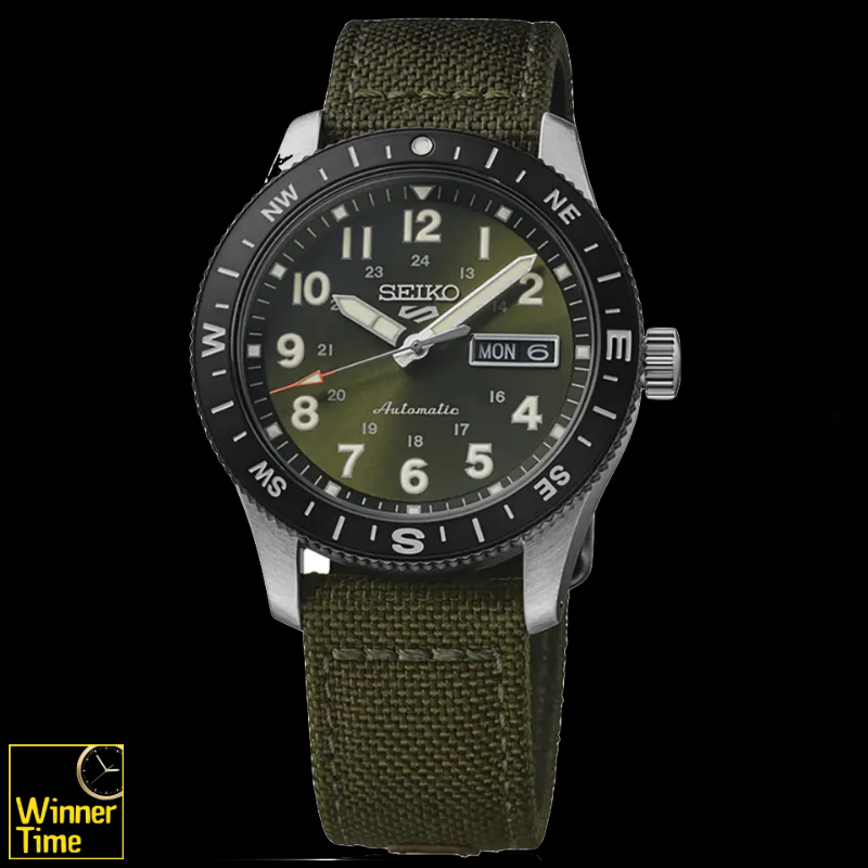 นาฬิกาข้อมือ Seiko 5 Sports Field Series Compass bezel รุ่น HDB008K1,HDB008K,HDB008