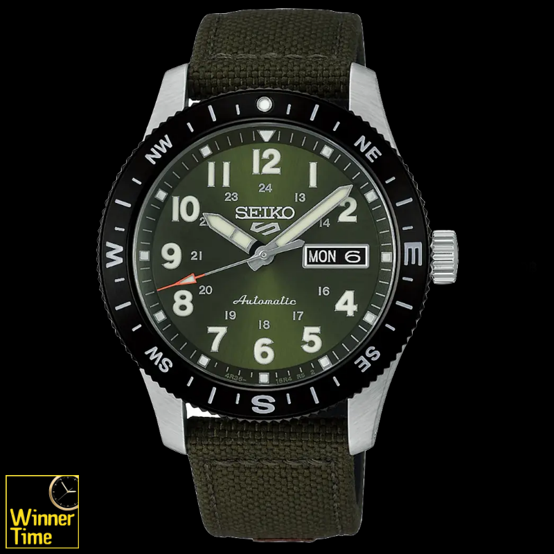 นาฬิกาข้อมือ Seiko 5 Sports Field Series Compass bezel รุ่น HDB008K1,HDB008K,HDB008