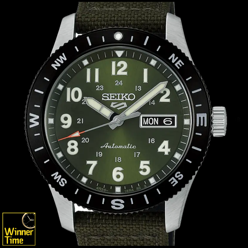 นาฬิกาข้อมือ Seiko 5 Sports Field Series Compass bezel รุ่น HDB008K1,HDB008K,HDB008